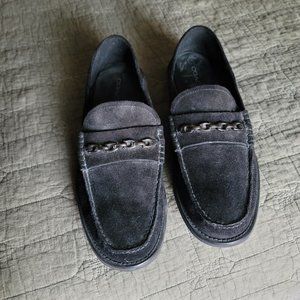 COACH Men's Dress/Casual Loafers -11.5D Black Suede